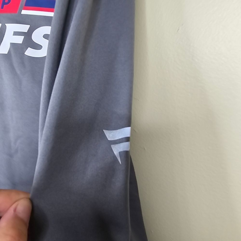 NHL fanatics authentic pro hoodie Stanley cup playoffs Columbus Blue 2020 size L - Picture 2 of 8